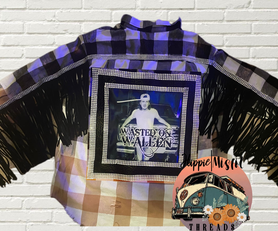 Morgan Wallen custom flannel